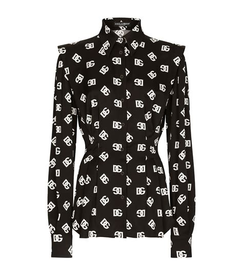 dolce gabbana pois blouse|Women's Dolce & Gabbana Blouses Sale .